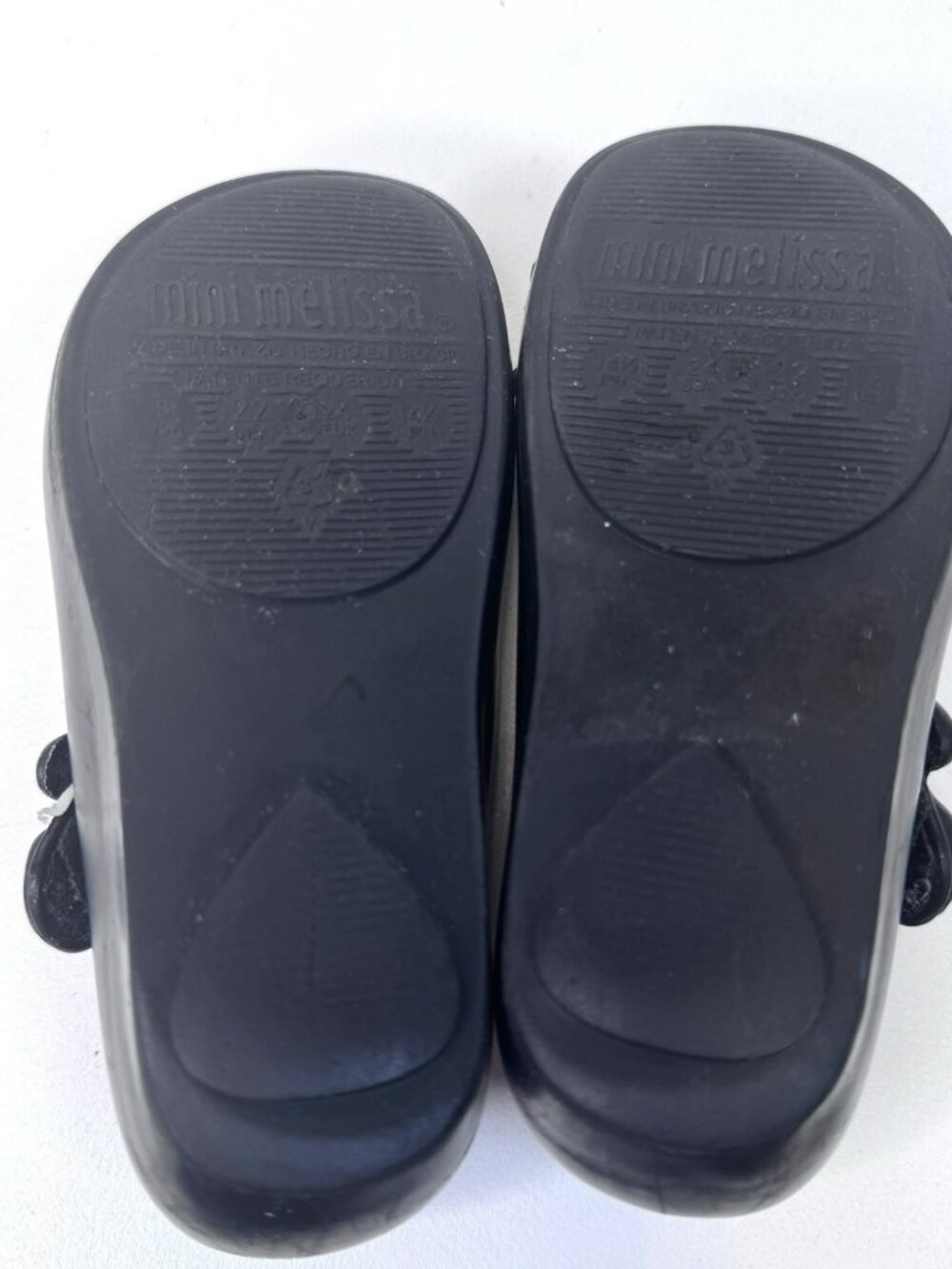 Mini Melissa Owl Shoes Toddler Kids Girls Size 8 Black Mary Jane Jelly Flats - Picture 3 of 4